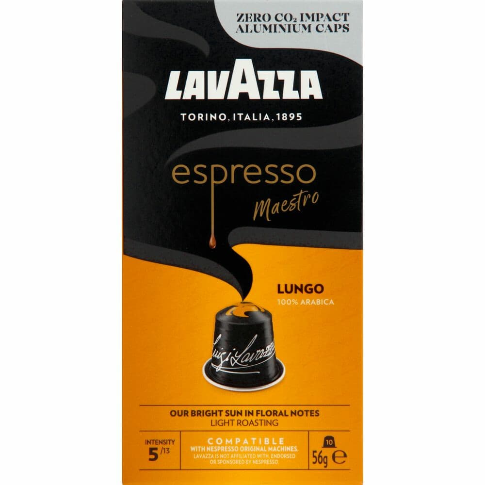6x Lavazza Espresso Lungo Koffiecups 10 stuks