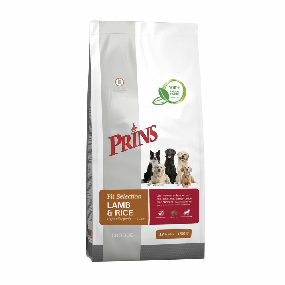 Prins Fit Selection Lam&Rijst Hondenvoer 14 kg