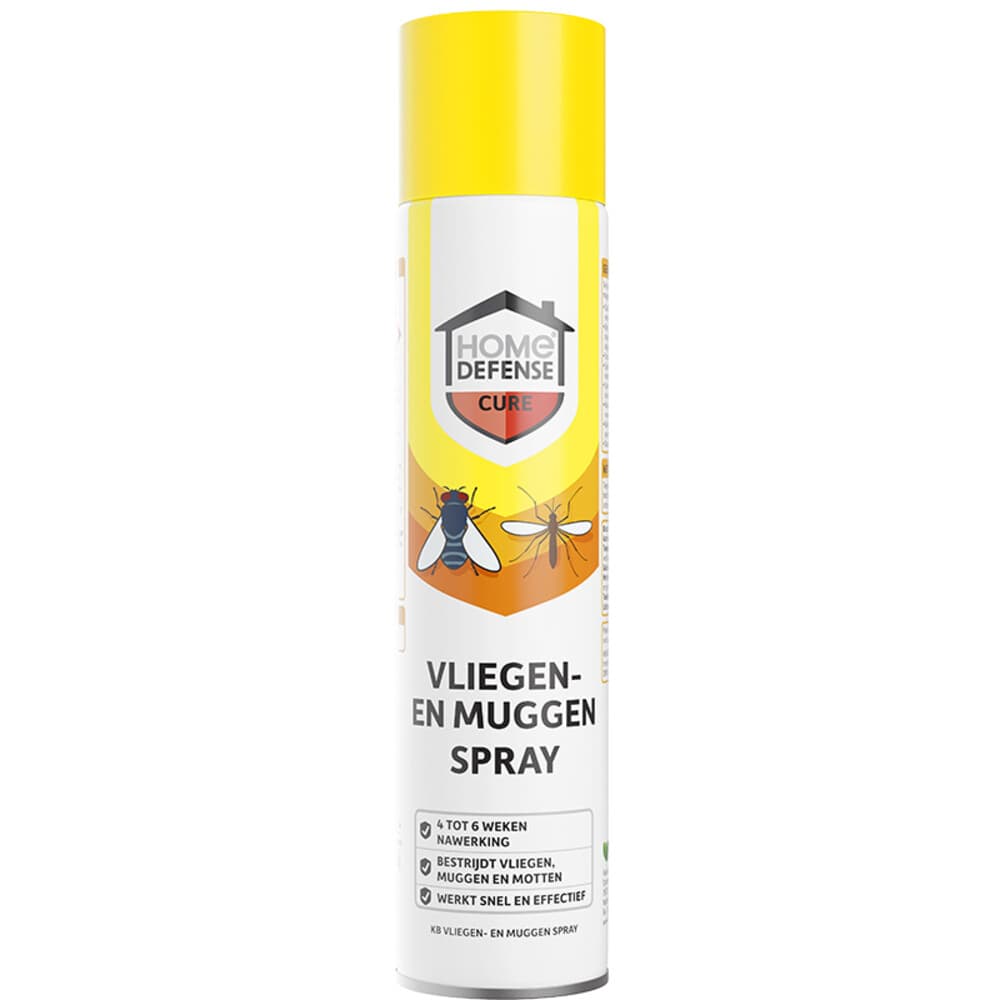 6x Home Defense Vliegen- en Muggen Spray 400 ml