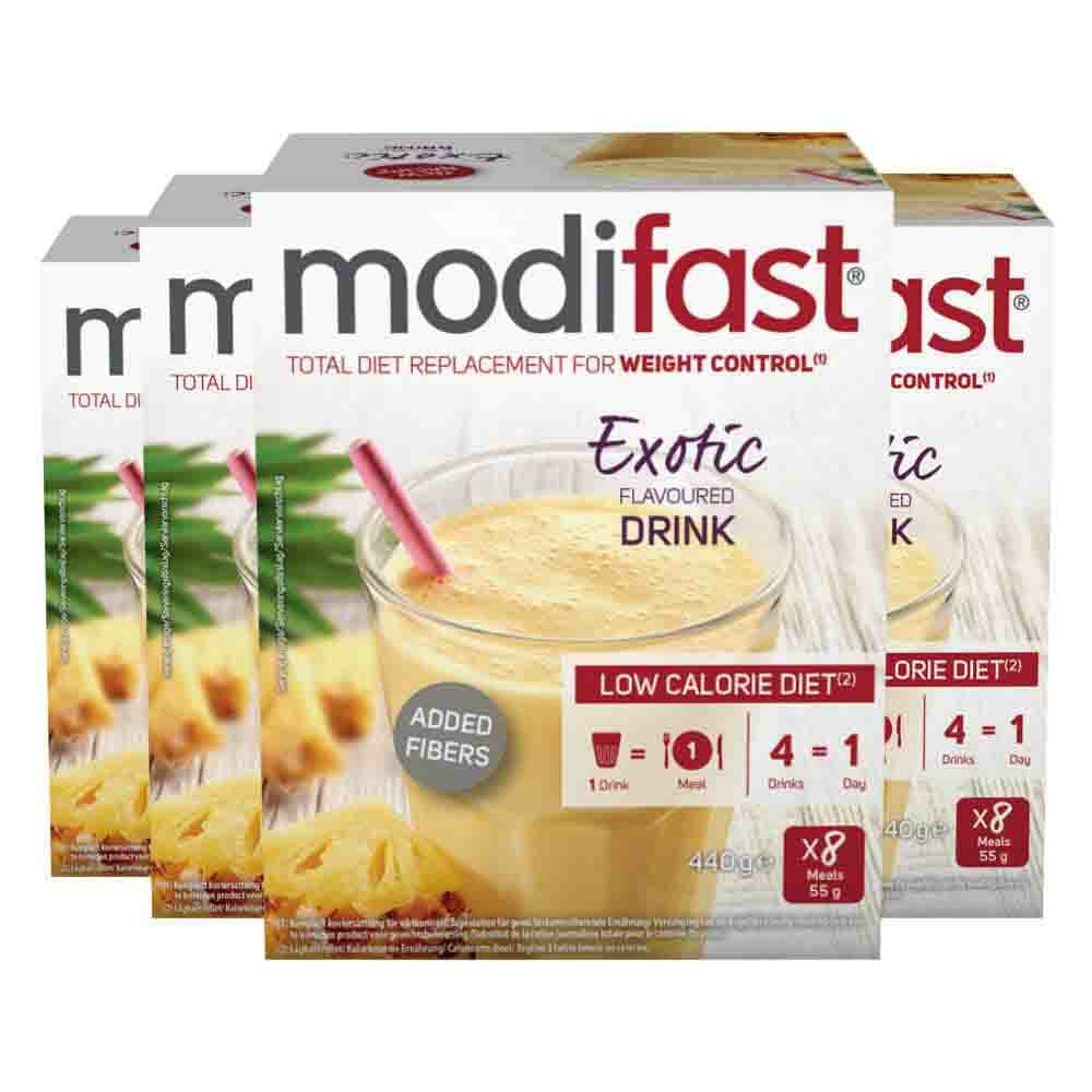 4x Modifast Intensive Milkshake Exotic 100 gr