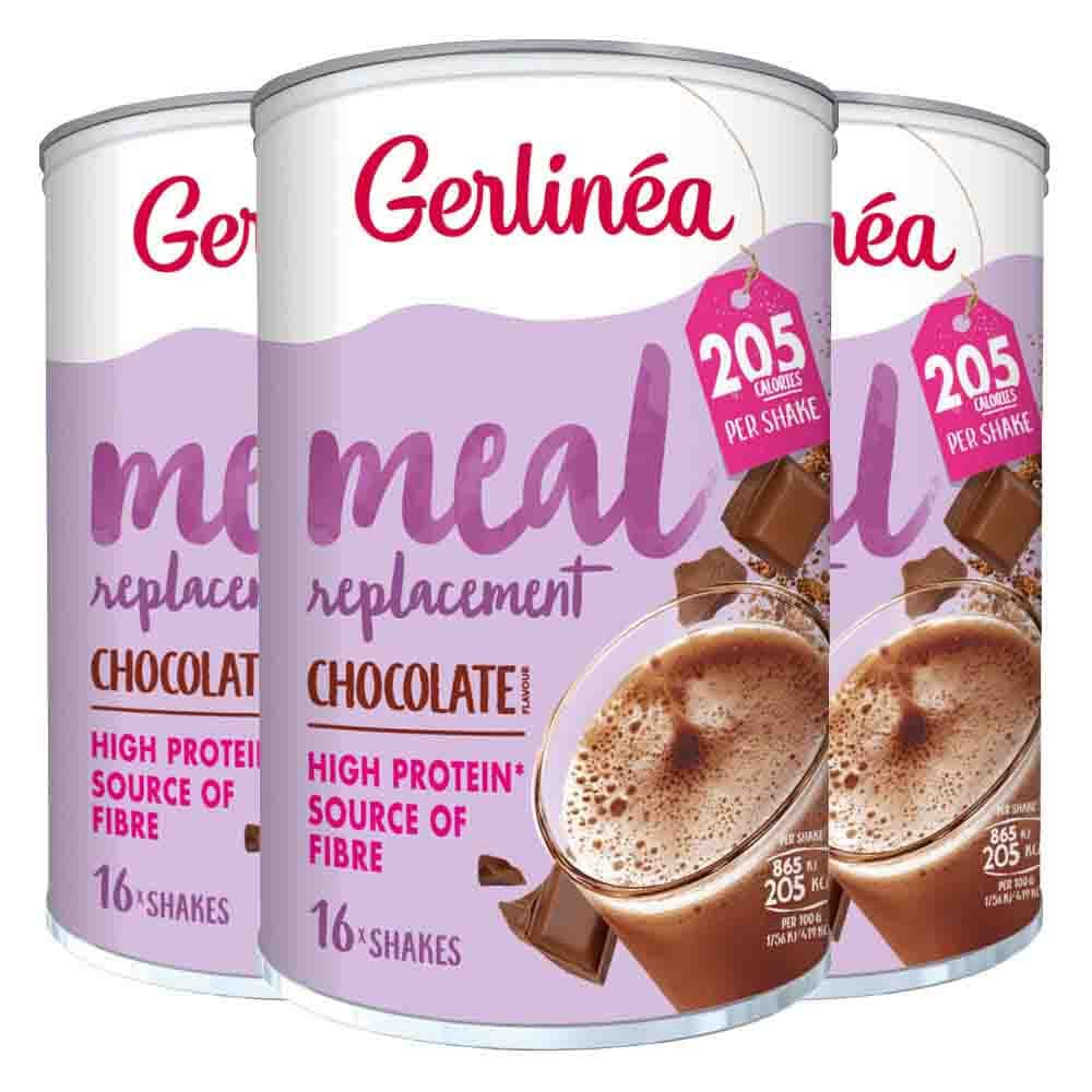 3x Gerlinea Milkshake Chocolade 436 gr