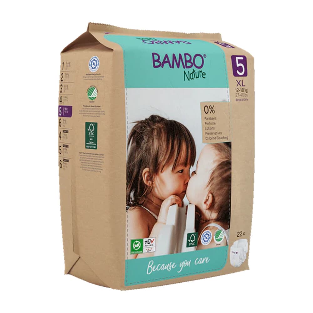 Bambo Nature Luiers Maat 5 (12-18 kg) 22 stuks