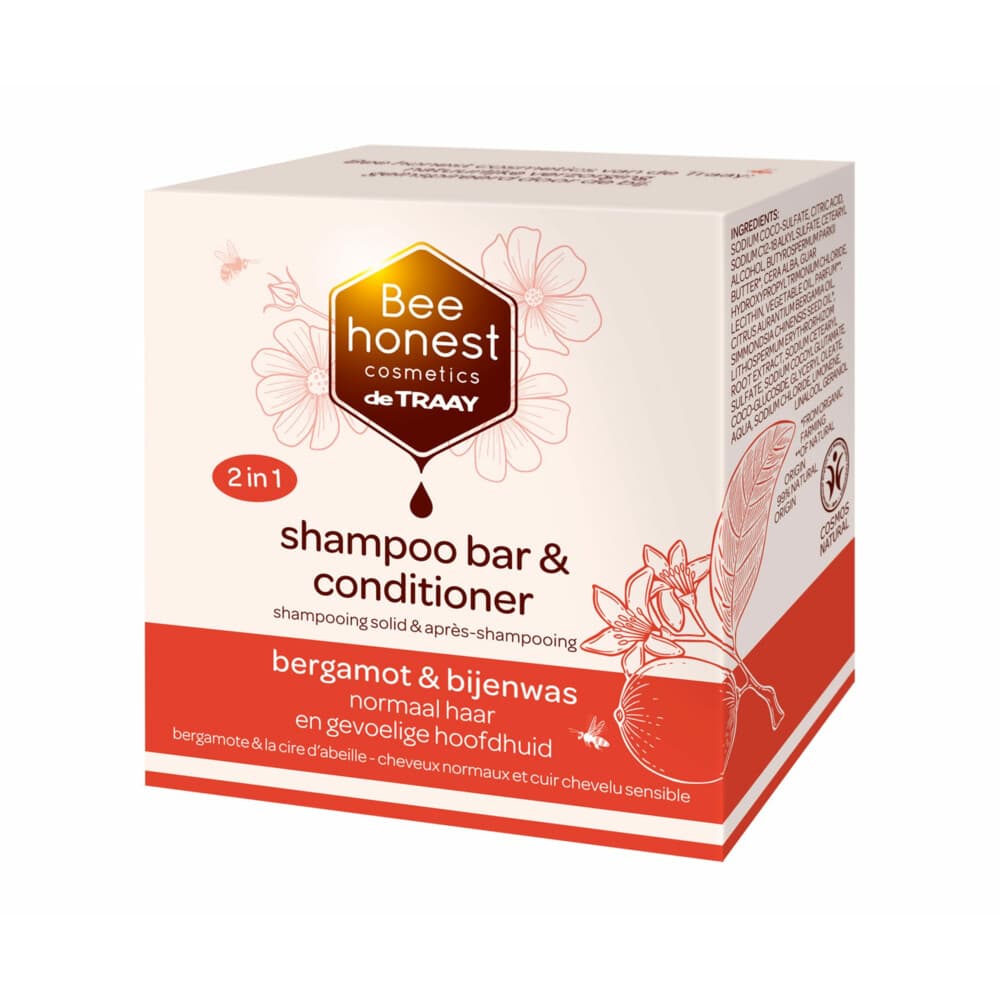 Bee Honest Shampoobar&Conditioner Bergamot&Bijenwas 80 gr