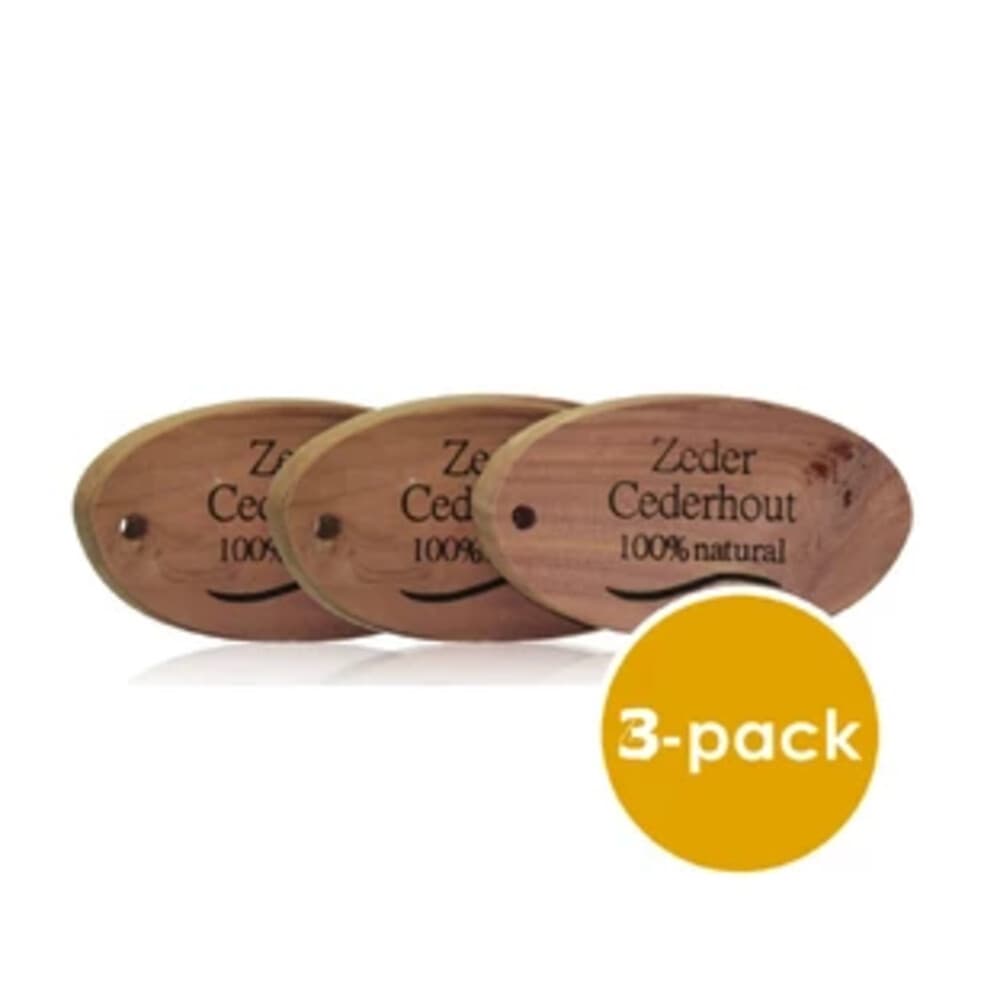 Cederhout Ovaal Blok Anti Mot 3 stuks