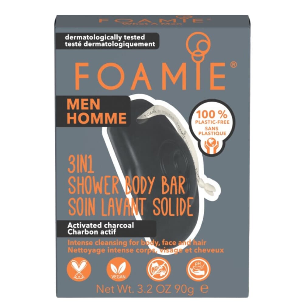 Foamie 3in1 Shower Body Bar What a man