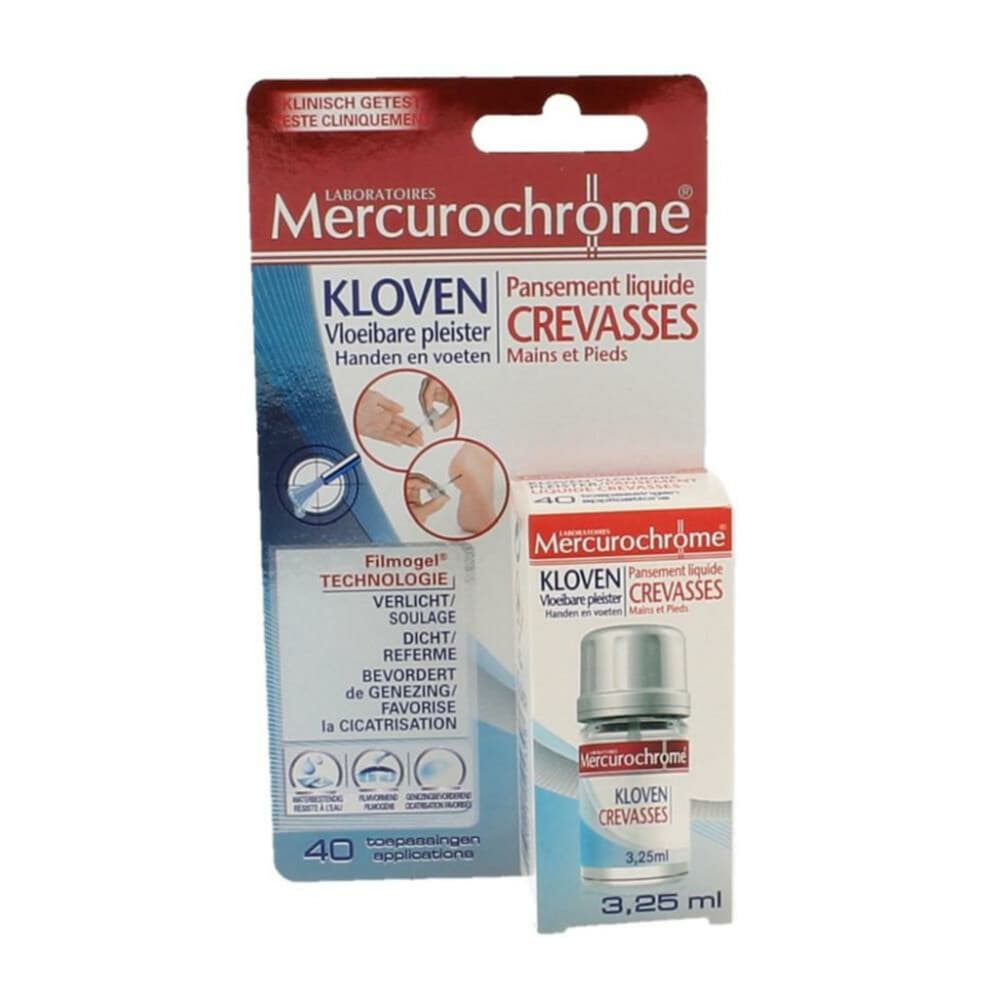 Mercurochrome Vloeibare Pleister Kloven 3,25 ml