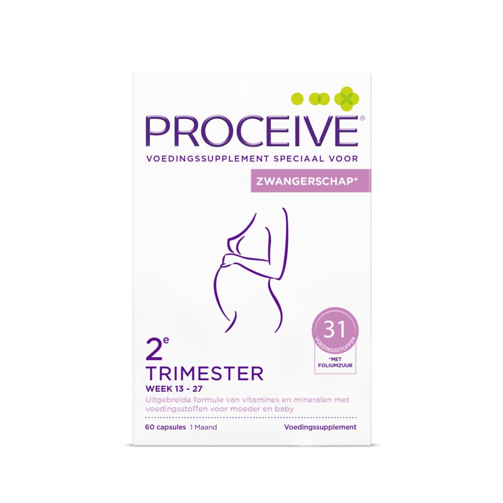 Gratis Verzending: Proceive Zwangerschap Trimester 2 60 capsules