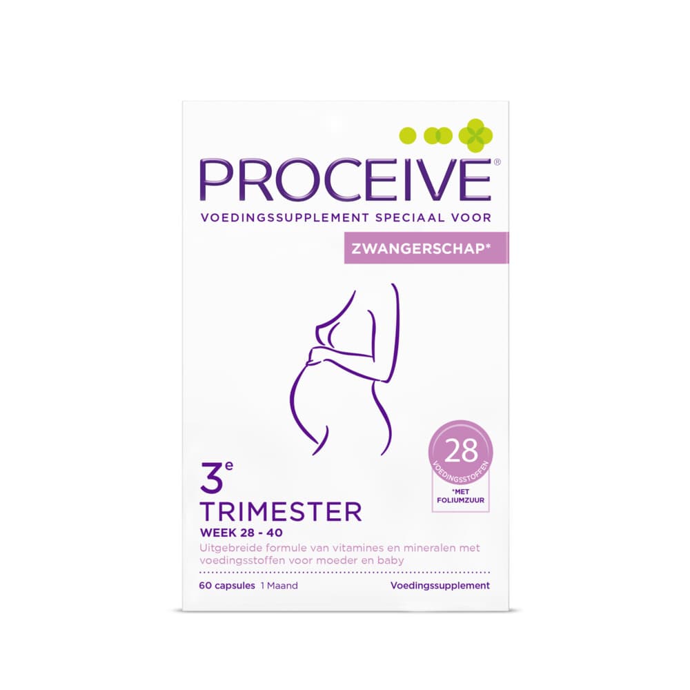 Gratis Verzending: Proceive Zwangerschap Trimester 3 60 capsules