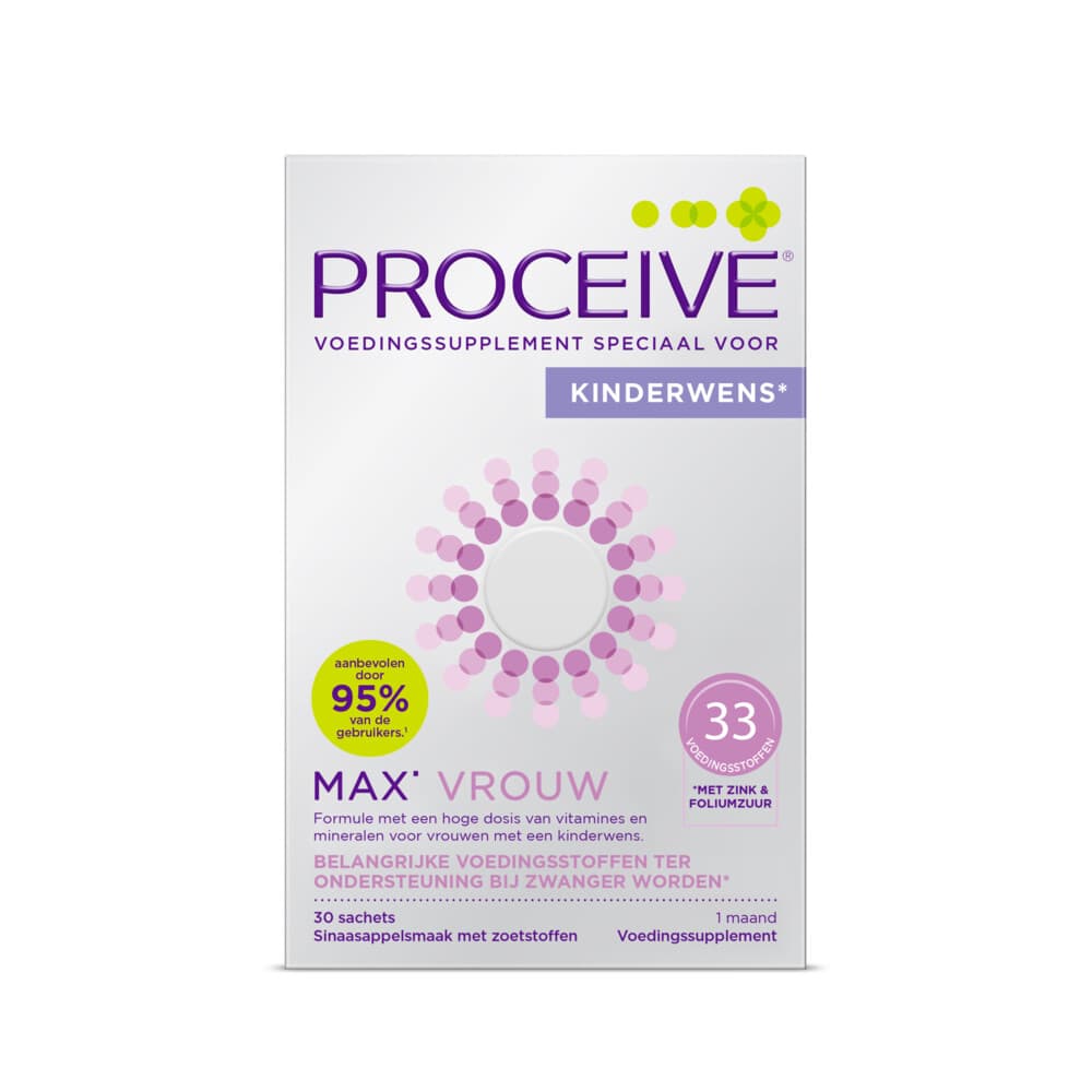 Gratis Verzending: Proceive Kinderwens Max Vrouw 30 stuks
