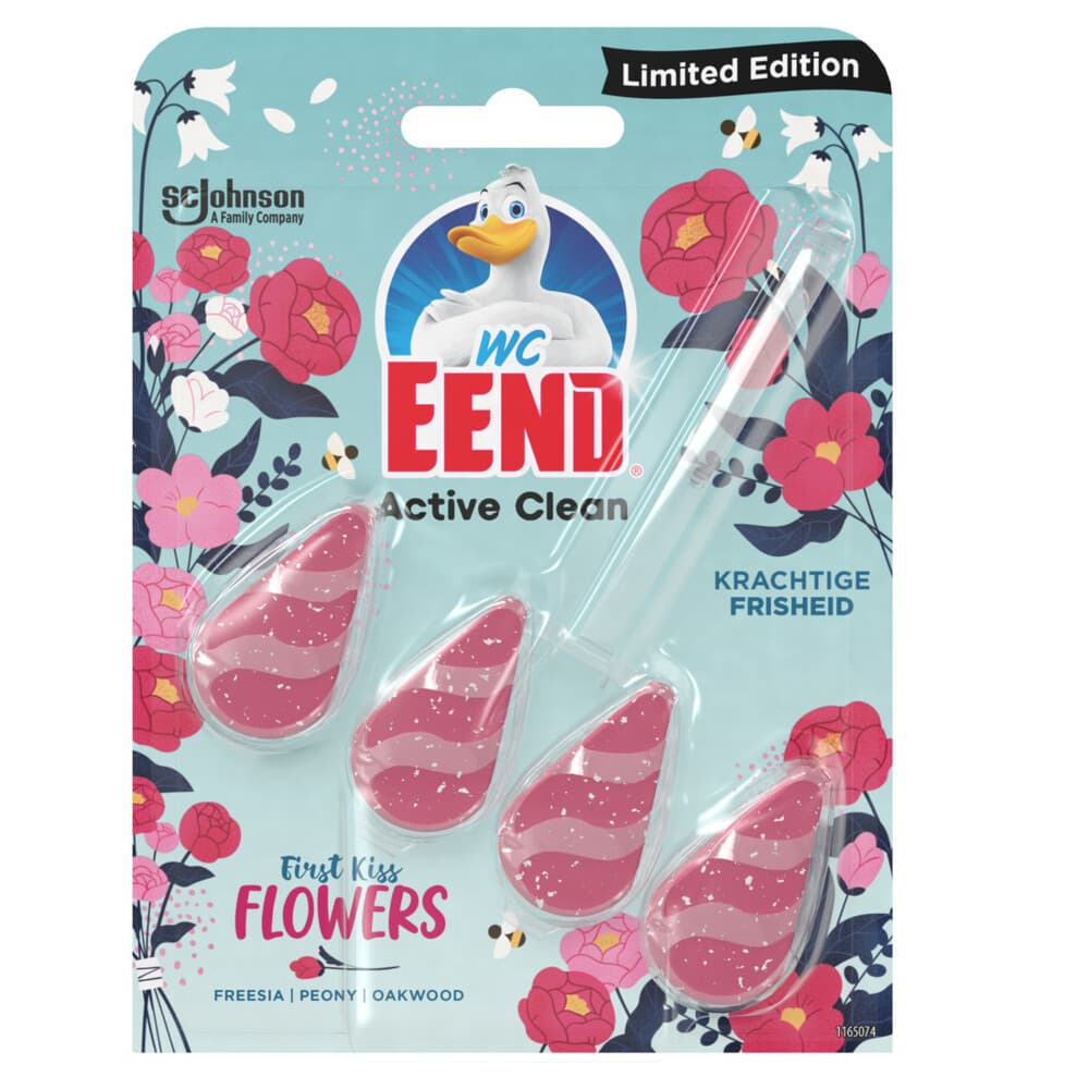 WC Eend Active Clean Toiletblok First Kiss Flowers 38,6 ml