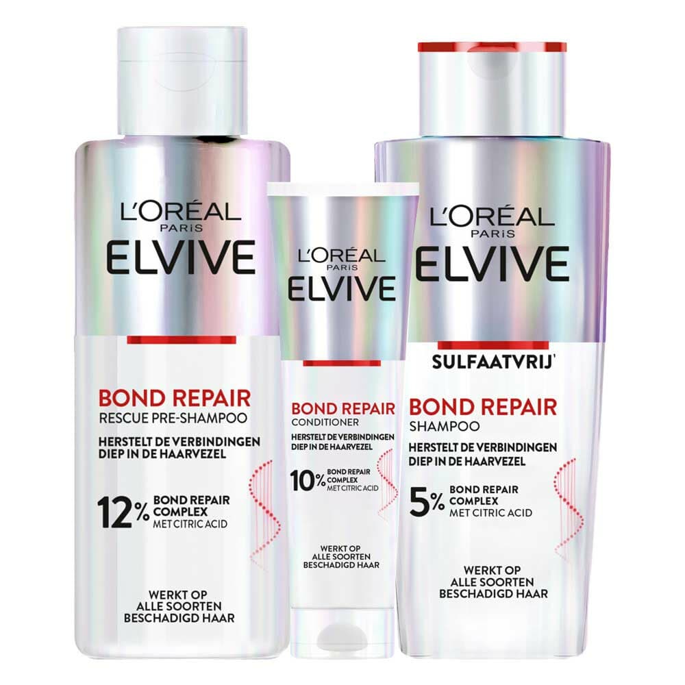 Elvive Bond Repair - Shampoo, Pre-Shampoo&Conditioner - Pakket