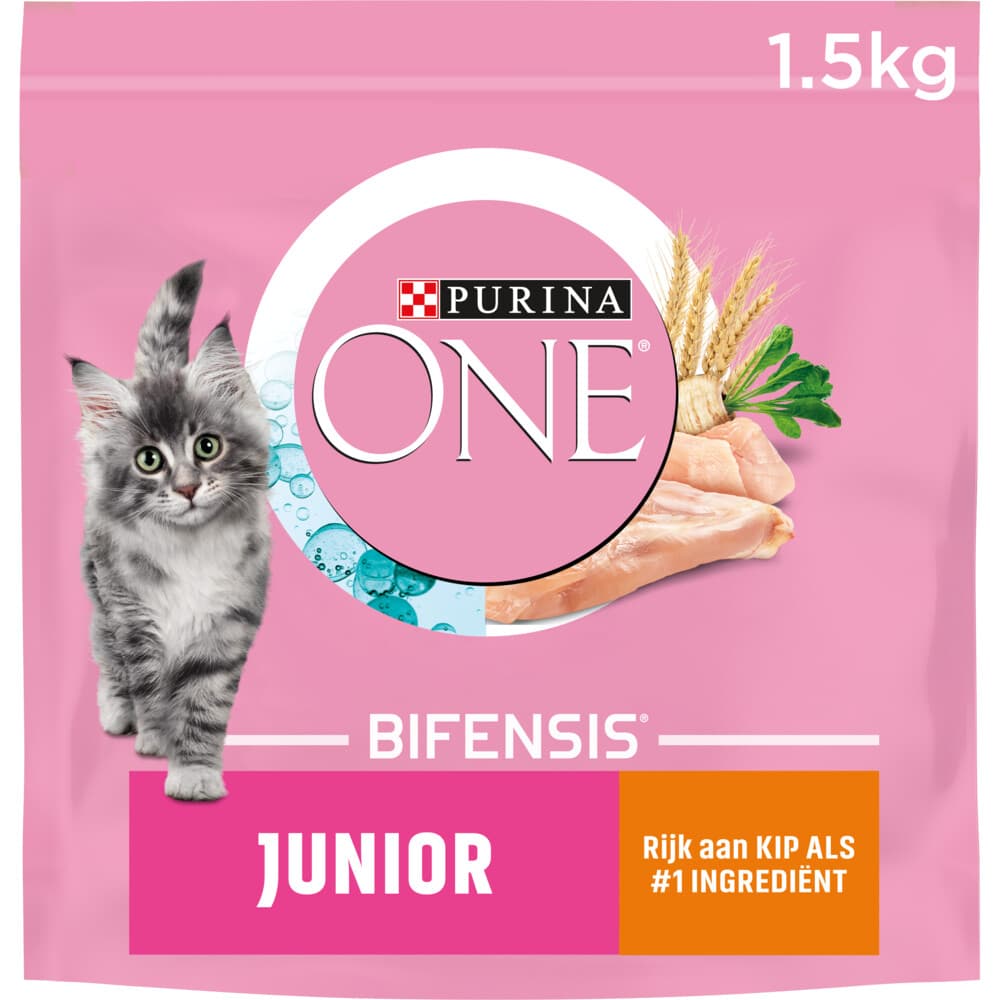 Purina ONE Kattenvoer Droog Junior Kip - Volkoren Granen 1,5 kg