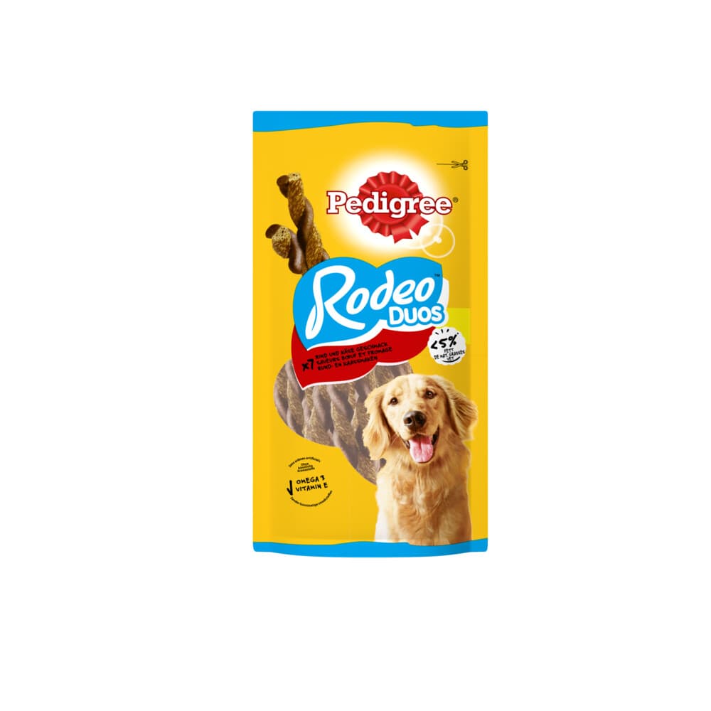 Pedigree Rodeo Kauwsticks Duo Hondensnacks Rund&Kaas 123 gr