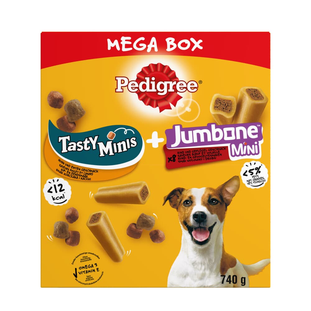 Pedigree Megabox Hondensnacks Tasty Mini's&Jumbone 740 gr