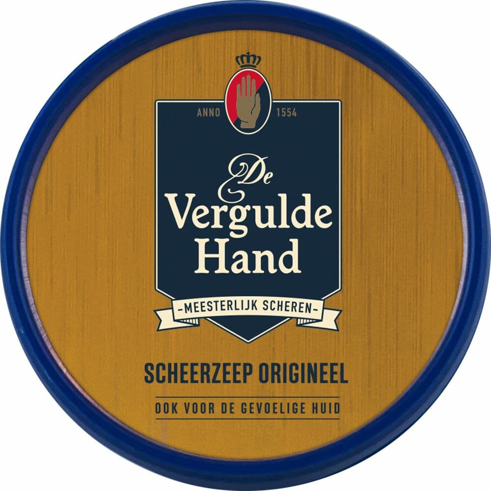 3x Vergulde Hand Scheerzeeptablet 75 gr
