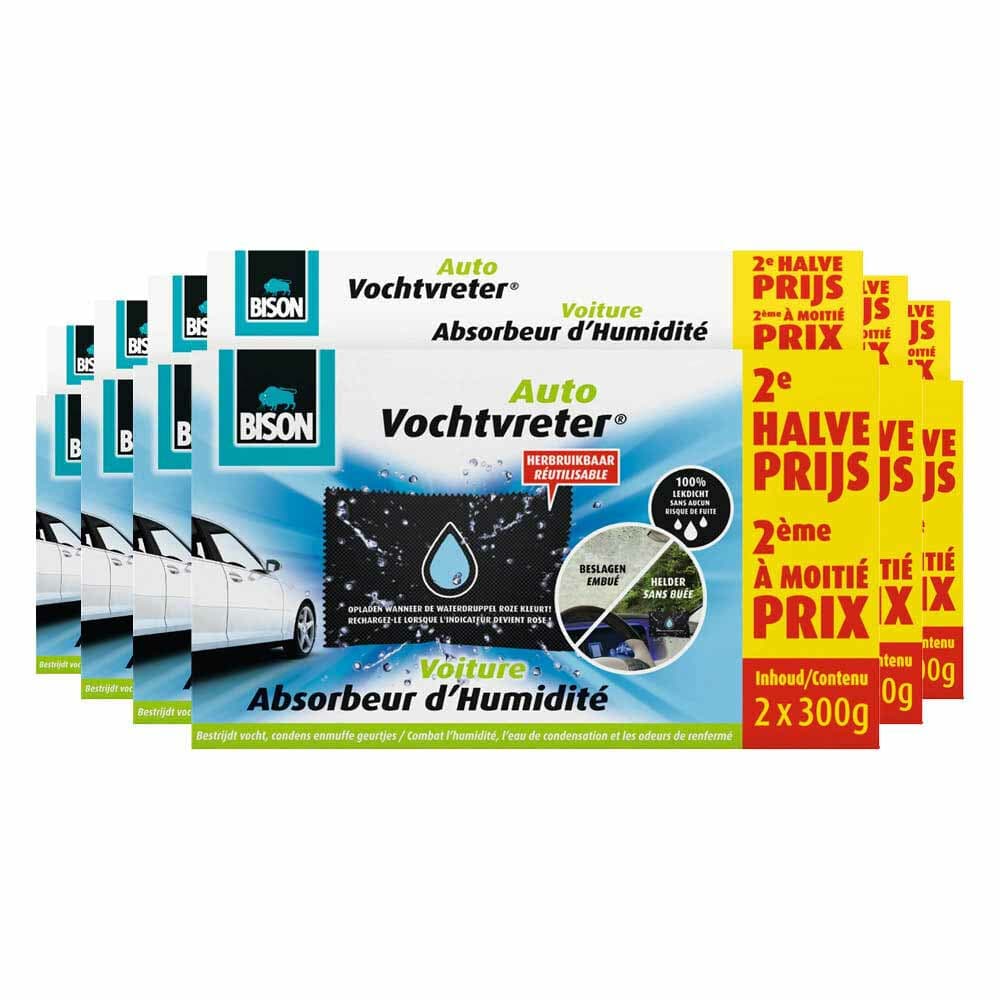 6x Bison Vochtvreter Auto 2 x 300 gr