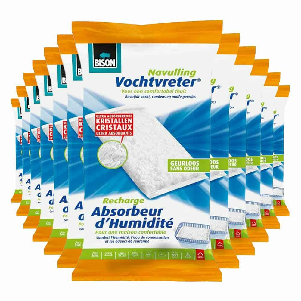 12x Bison Vochtvreter Navulzak 450 gr