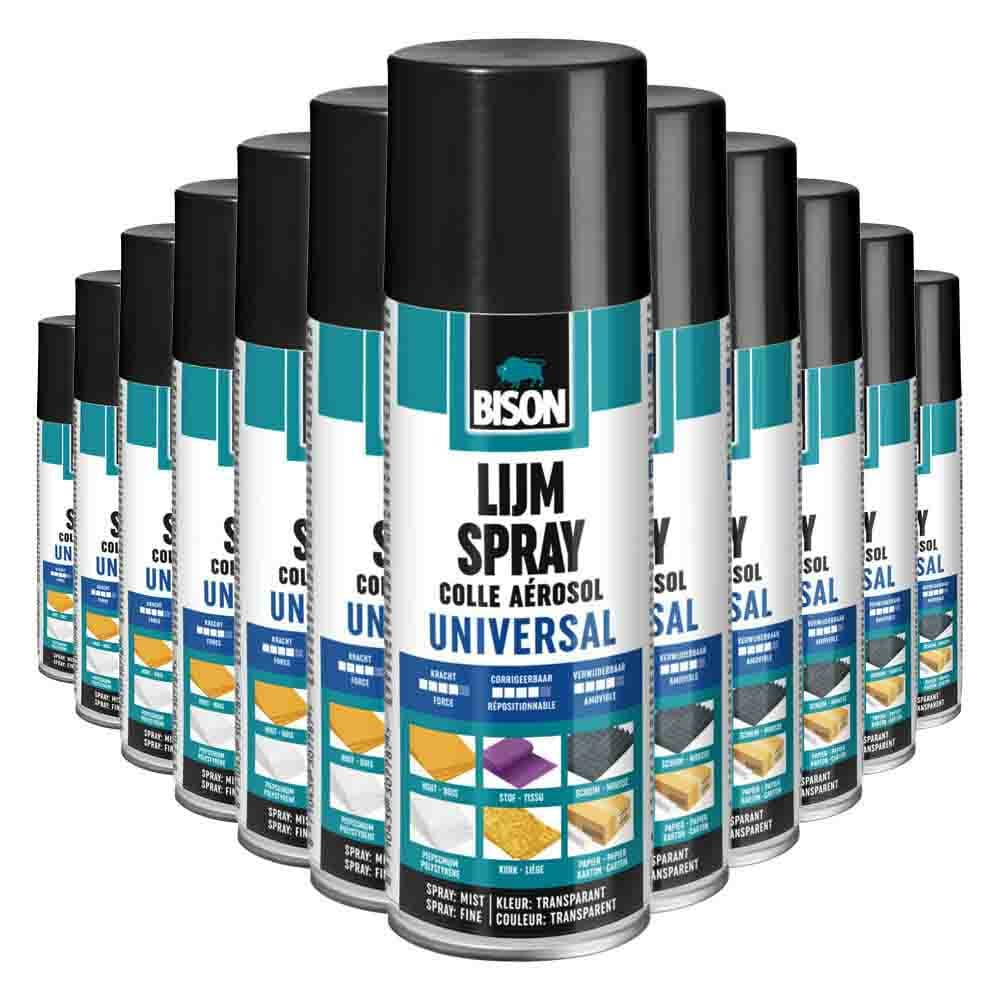 12x Bison Lijmspray 200 ml