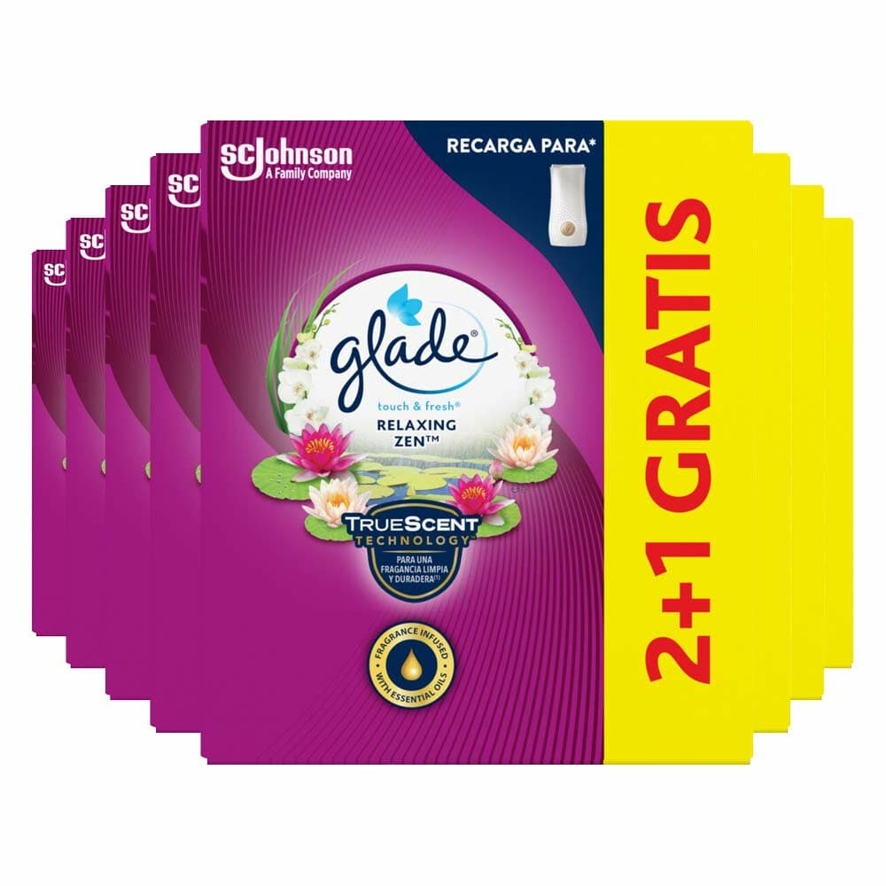 8x Glade Touch&Fresh Relaxing Zen 10 ml