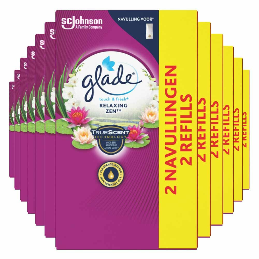 12x Glade Touch&Fresh Relaxing Zen 10 ml