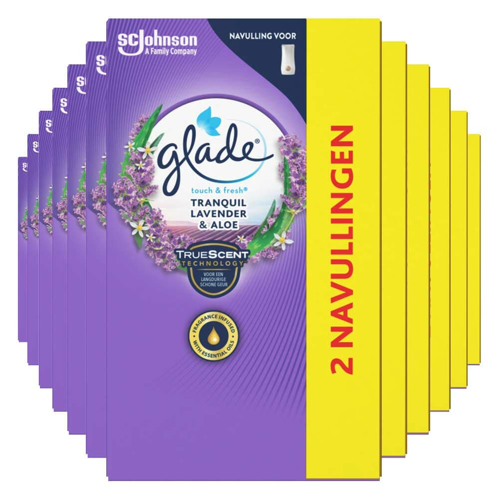 12x Glade Touch&Fresh Tranquil Lavender&Aloe 2 x 10 ml