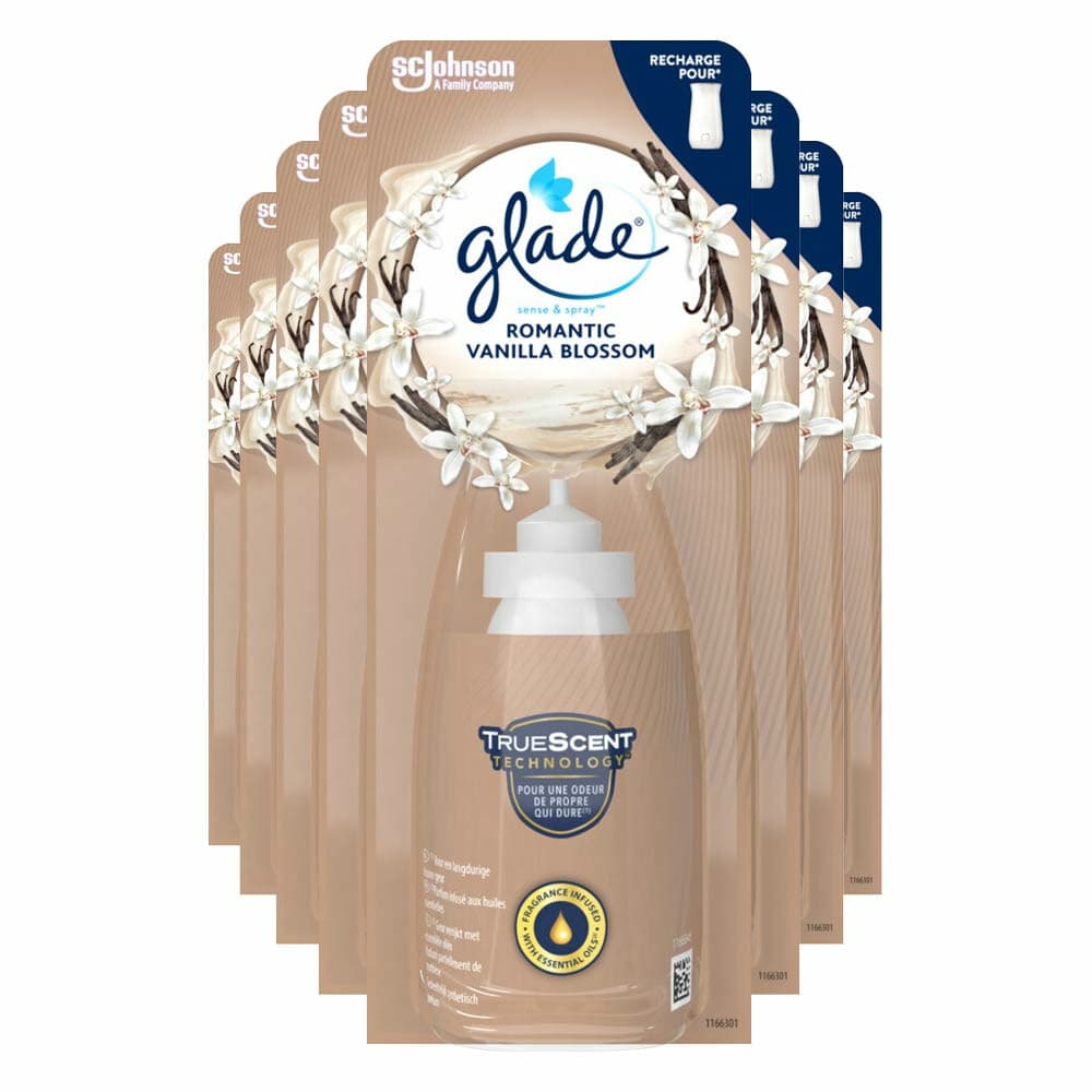 8x Glade Sense&Spray Romantic Vanilla Blossom 1 stuk 18 ml
