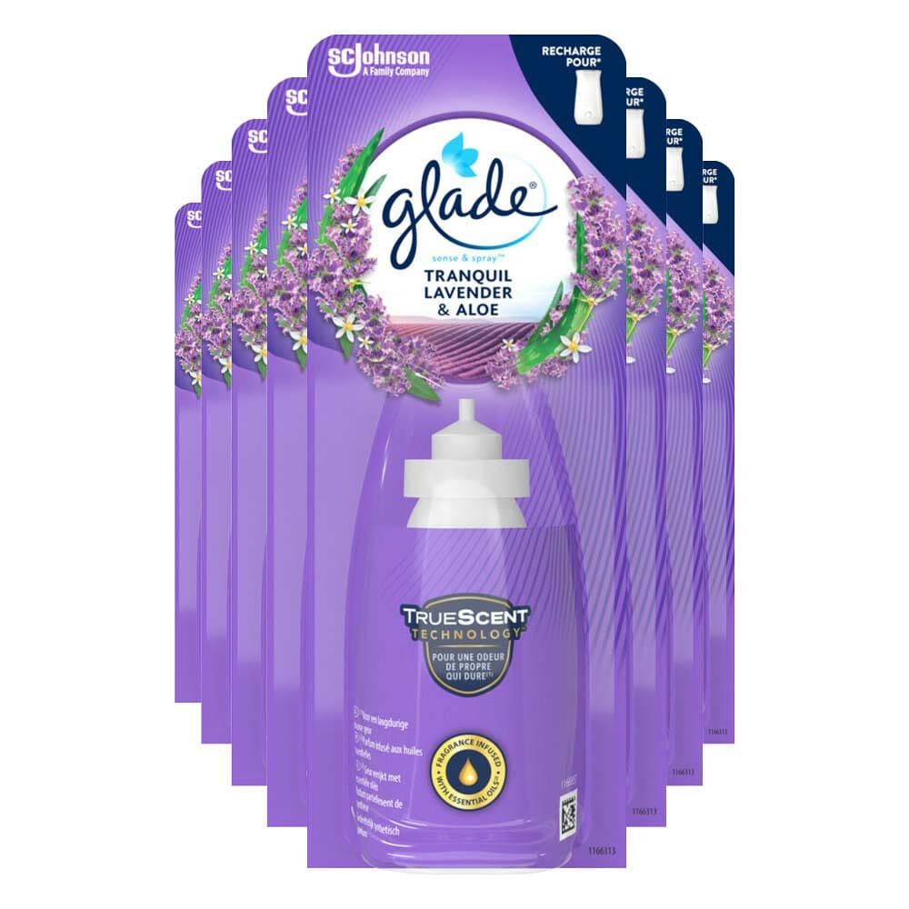 8x Glade Sense&Spray Tranquil Lavender&Aloe 18 ml
