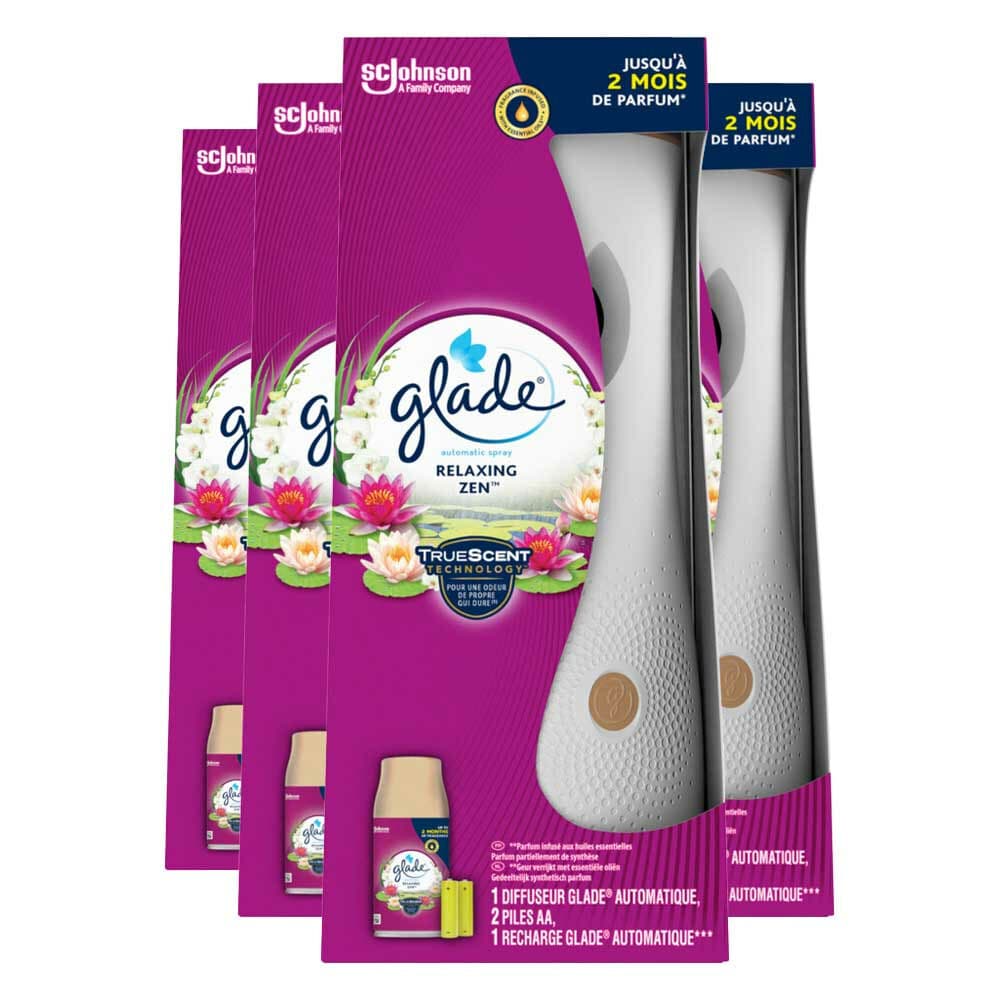 4x Glade Automatic Spray Relaxing Zen 269 ml