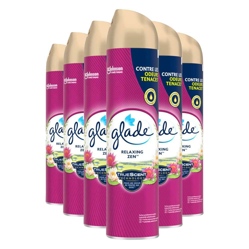 6x Glade Luchtverfrisser Spray Relaxing Zen 300 ml
