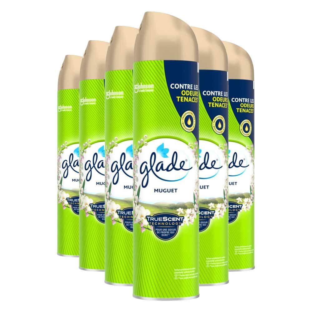 6x Glade Luchtverfrisser Spray Muguet 300 ml