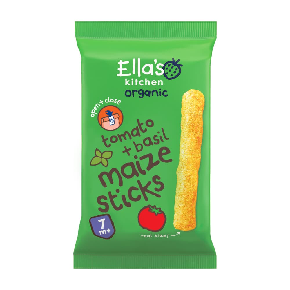 Ella's Kitchen Maize Sticks 7+ m Tomaat Basilicum 16 gr
