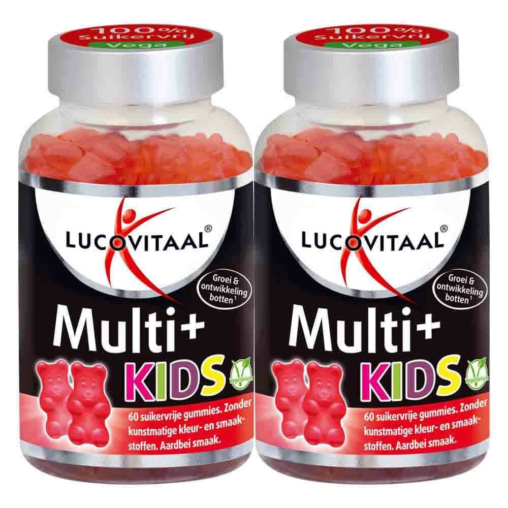 Gratis Verzending: 2x Lucovitaal Vitamine Gummies Multi+ Kids 60 gummies