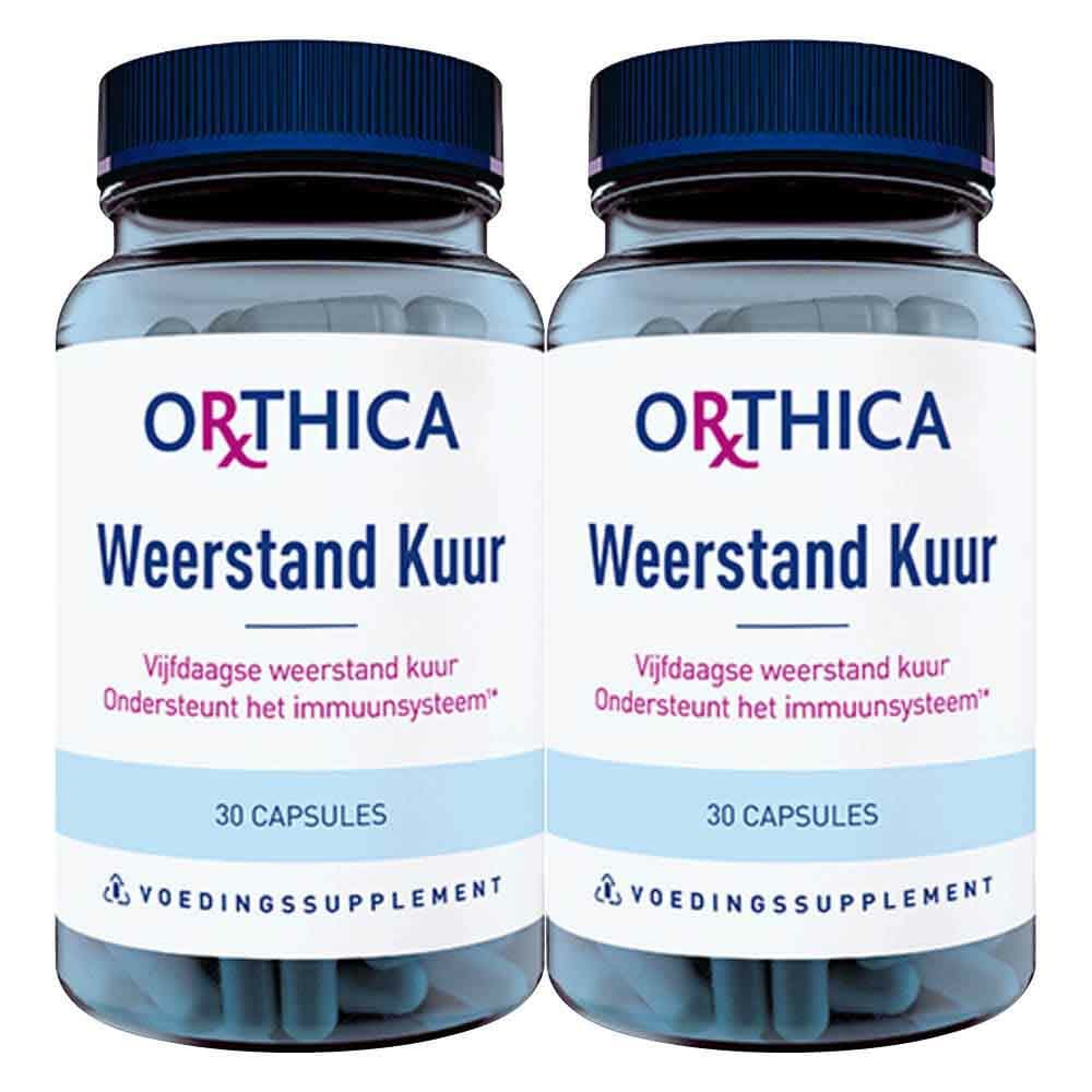 Gratis Verzending: 2x Orthica Weerstand Kuur 30 capsules