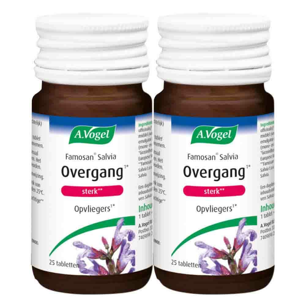 Gratis Verzending: 2x A.Vogel Famosan Salvia Overgang Sterk** 25 tabletten
