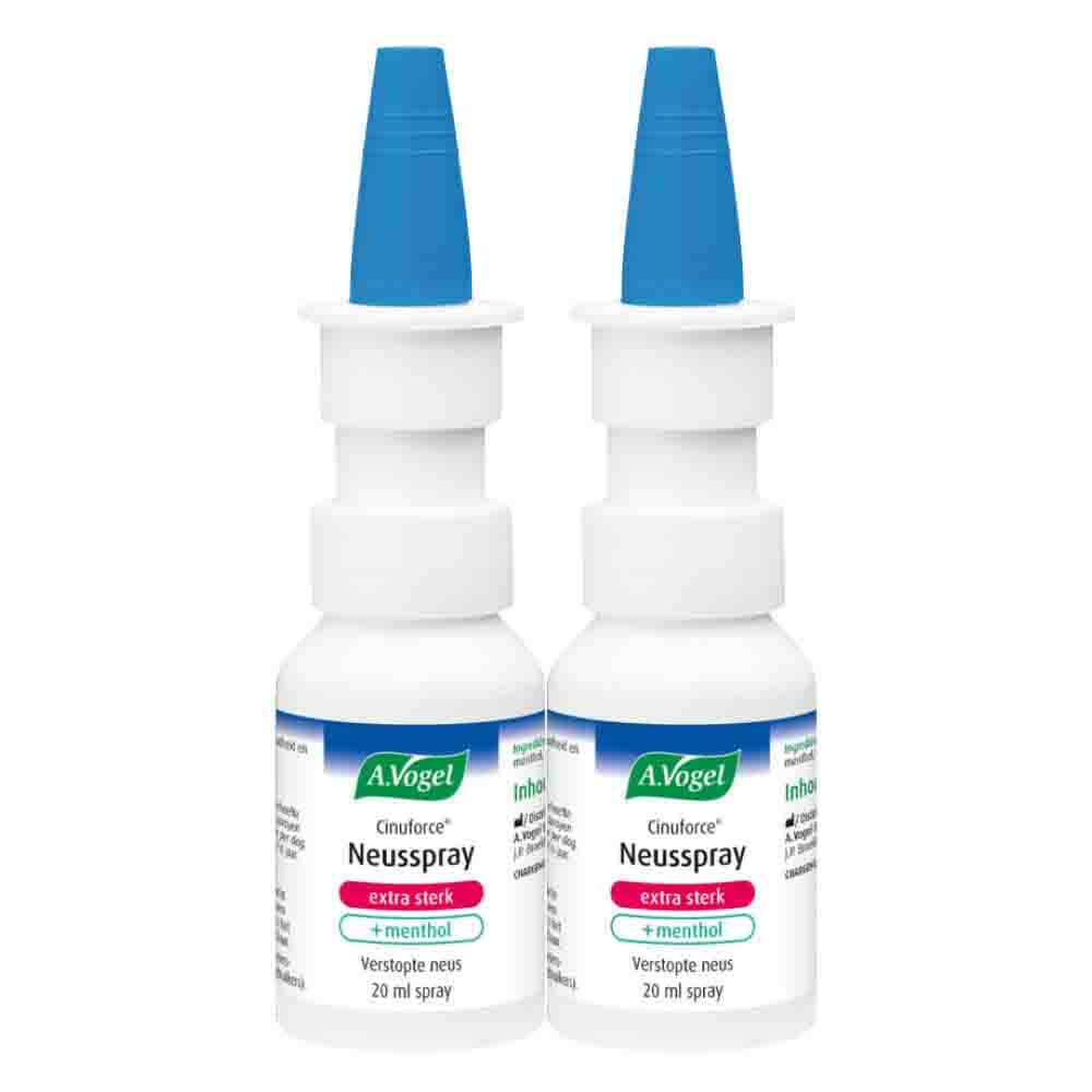 2x A.Vogel Cinuforce Neusspray Extra Sterk + Menthol 20 ml