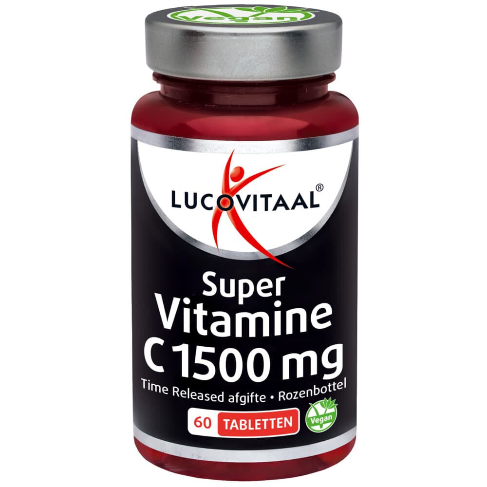 2+2 gratis: Lucovitaal Super Vitamine C1500 Time Released 60 tabletten