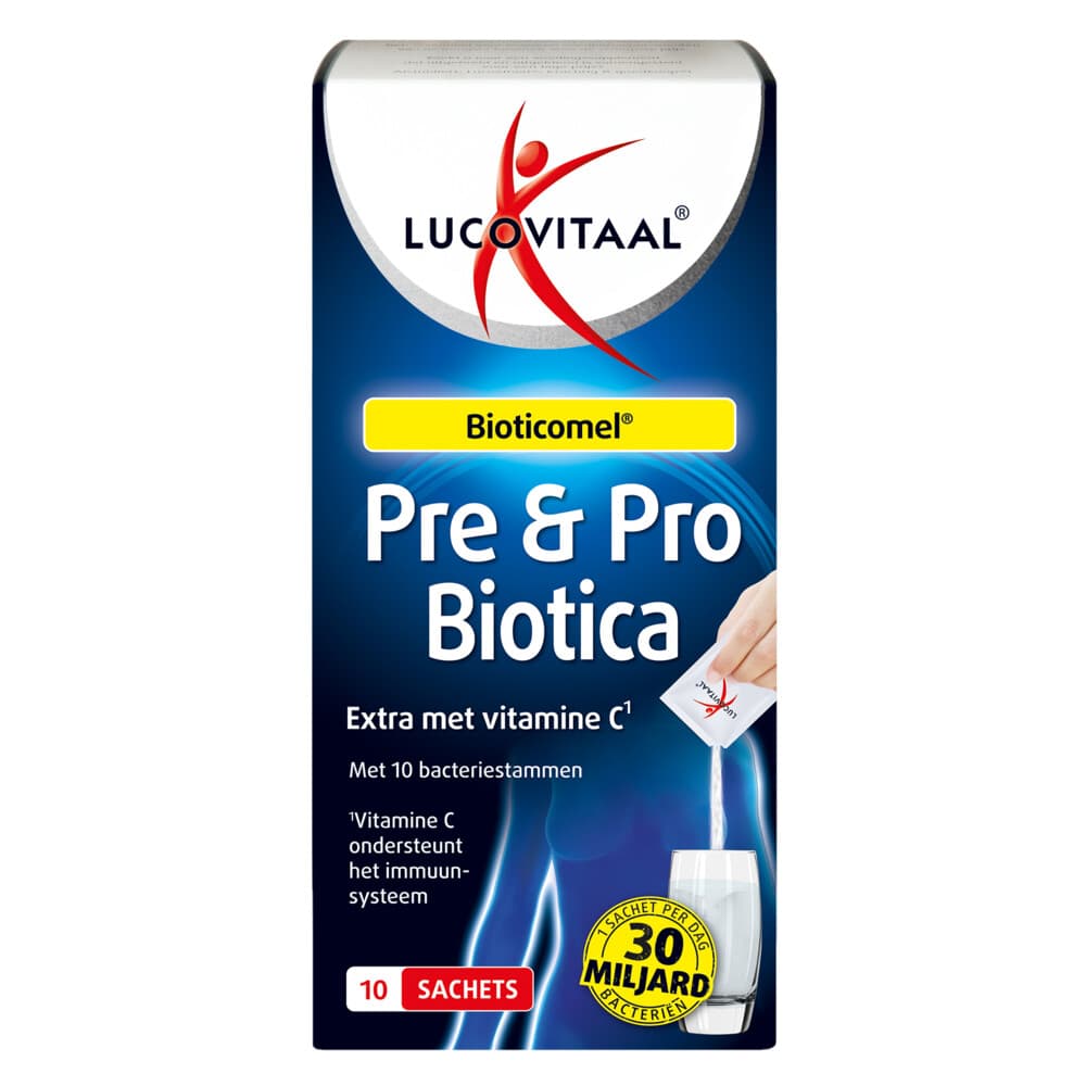 2+2 gratis: Lucovitaal Pre&Probiotica 10 sachets