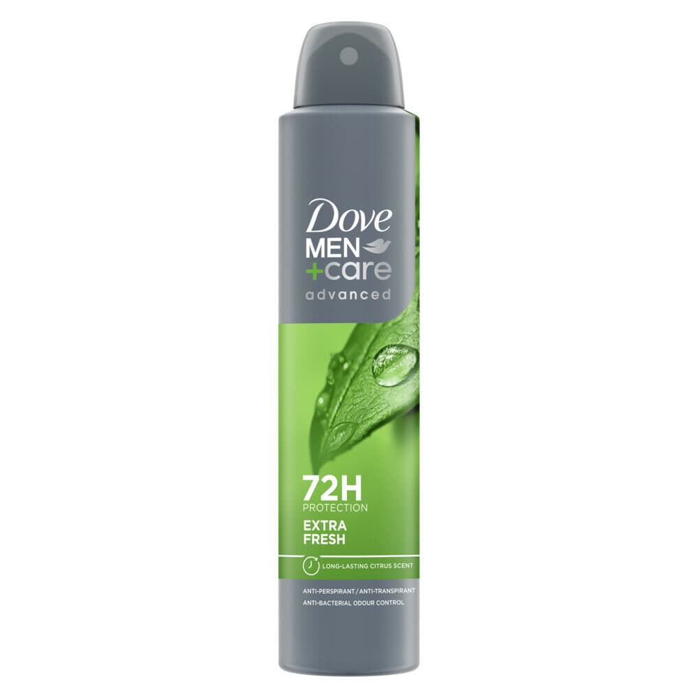 2+1 gratis: Dove Deodorant Men+ Care Extra Fresh 200 ml