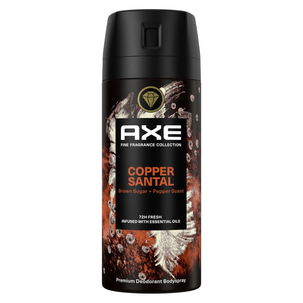 3x Axe Deodorant Bodyspray Copper Santal 150 ml