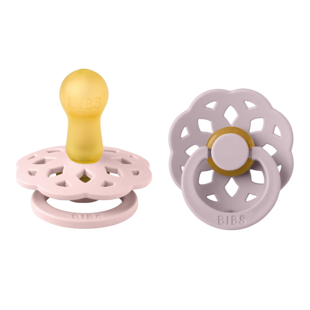 2x Bibs Fopspeen Maat 2 6-18 mnd Blossom Dusky Lilac 2 stuks