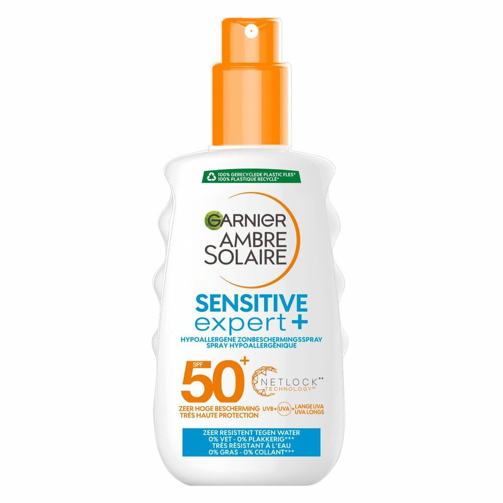 6x Garnier Ambre Solaire Sensitive Expert+ Zonnebrandspray SPF 50+ 150 ml