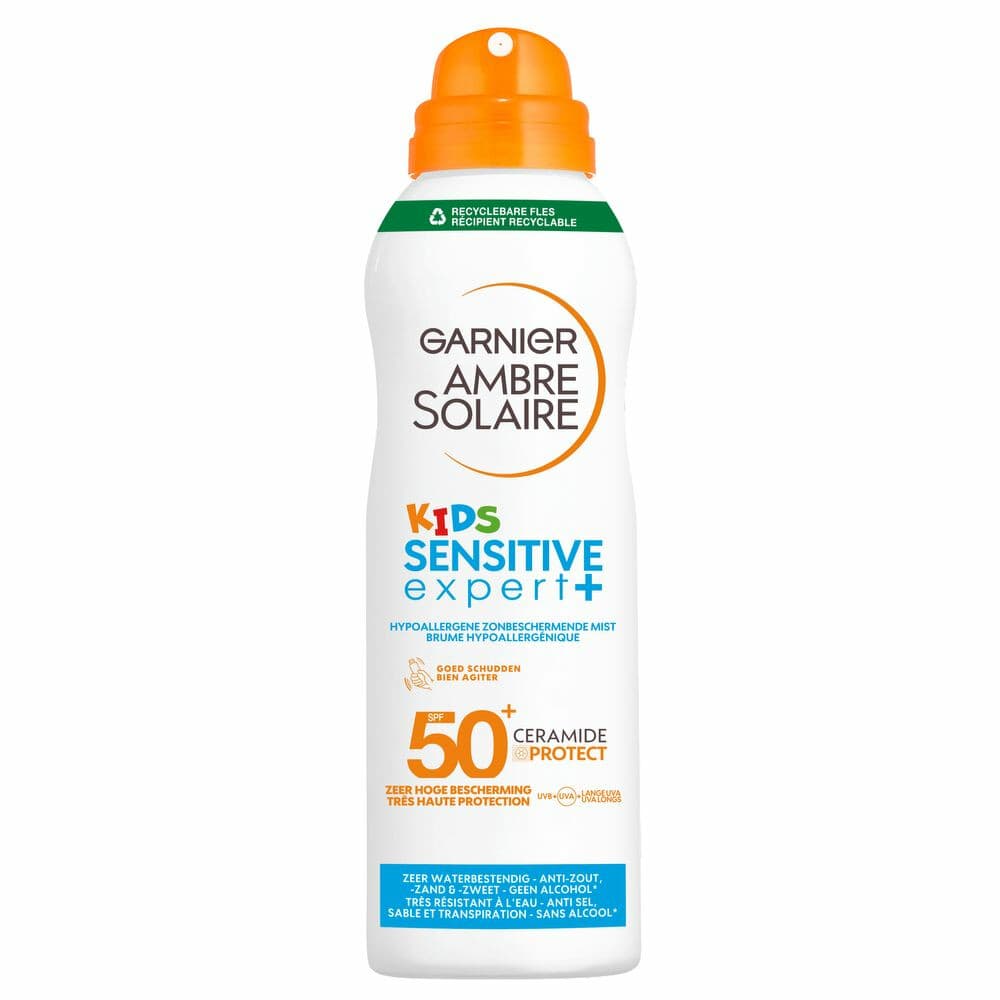 6x Garnier Ambre Solaire Sensitive Expert+ Kids Zonnebrandspray Mist SPF 50+ 150 ml