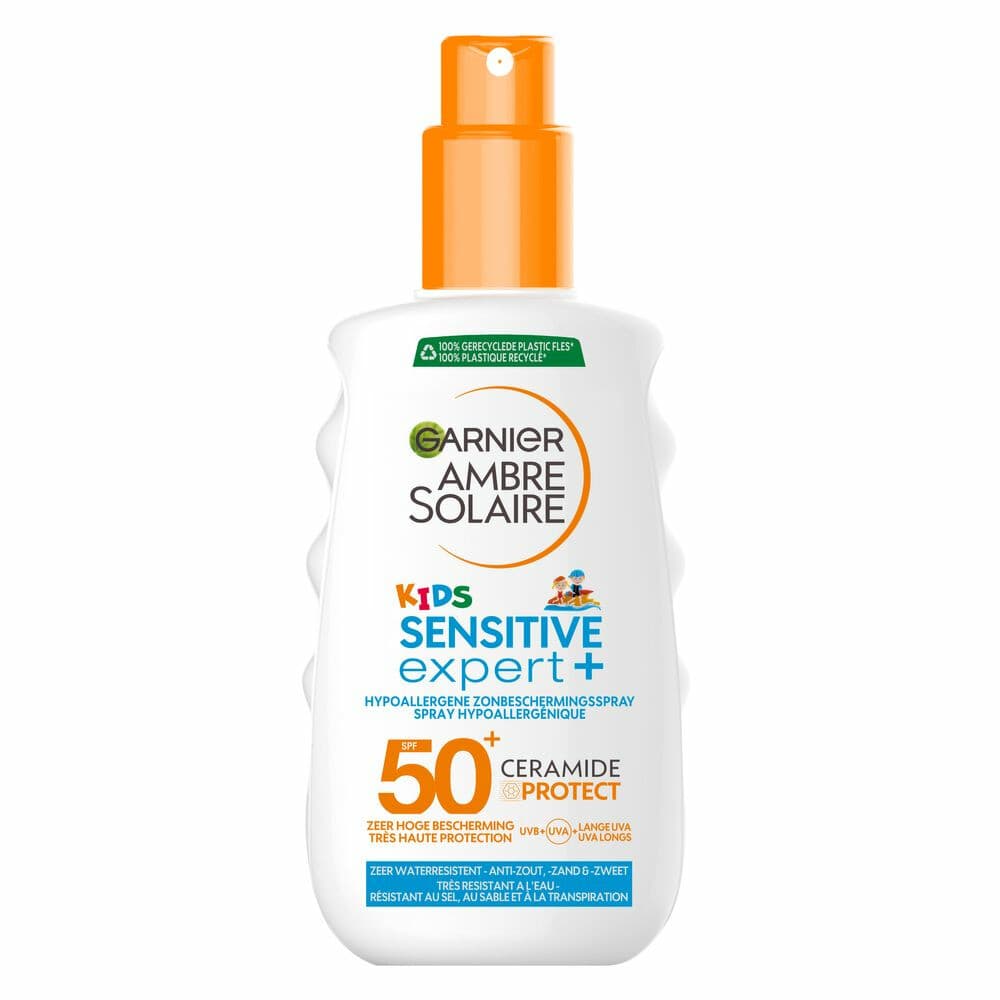 2x Garnier Ambre Solaire Sensitive Expert+ Kids Zonnebrandspray SPF 50+ 150 ml