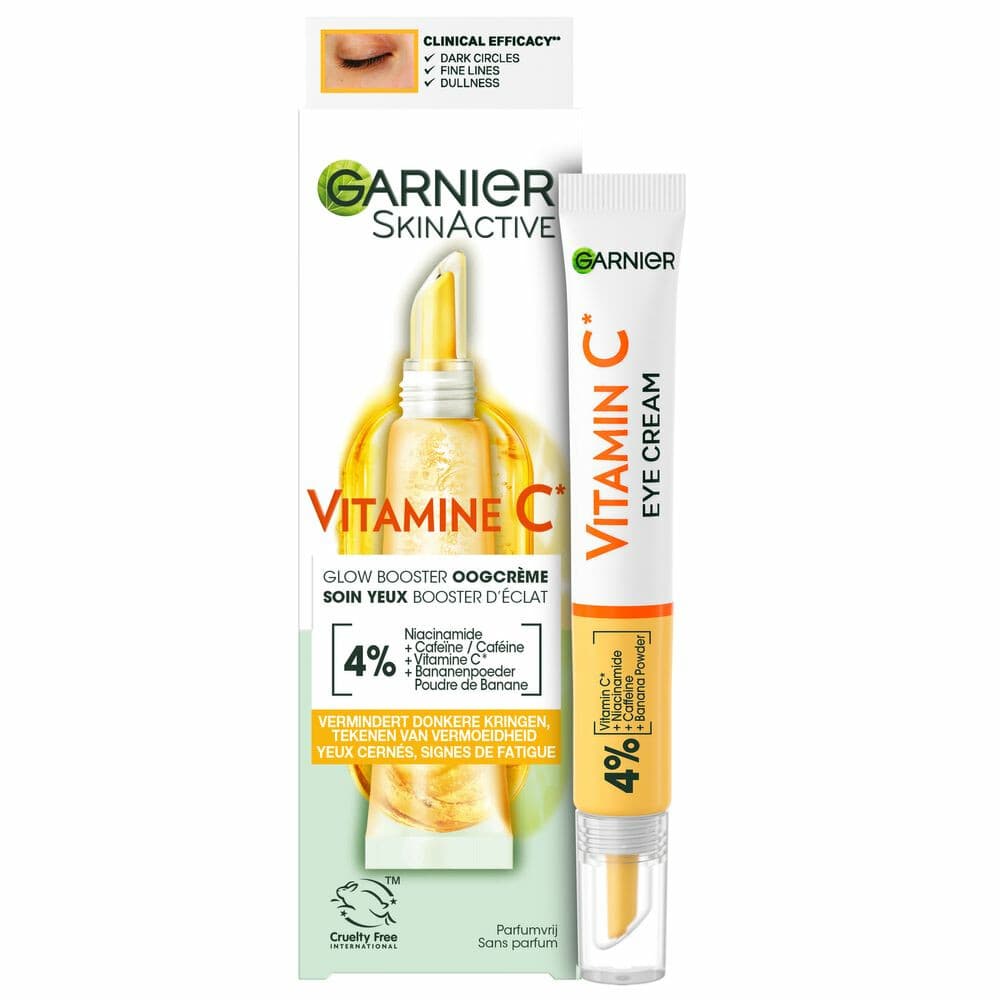 1+1 gratis: Garnier SkinActive Vitamine C Glowbooster Oogcrème 15 ml