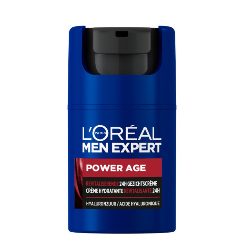 1+1 gratis: L'Oréal Men Expert Power Age Revitaliserende 24H Gezichtscrème 50 ml
