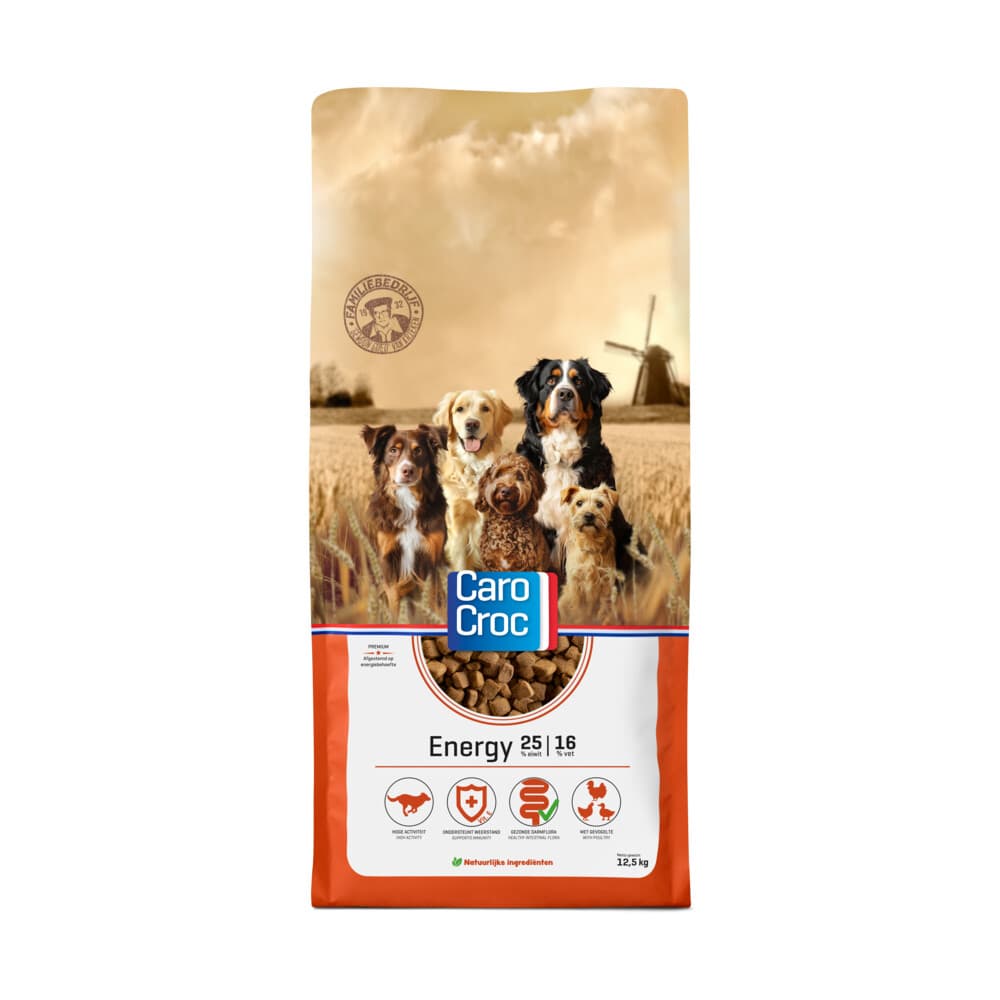 CaroCroc Hondenvoer Droog Energy 12,5 kg