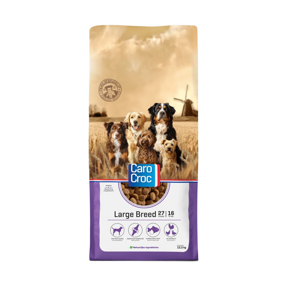 CaroCroc Hondenvoer Droog Large Breed 12,5 kg