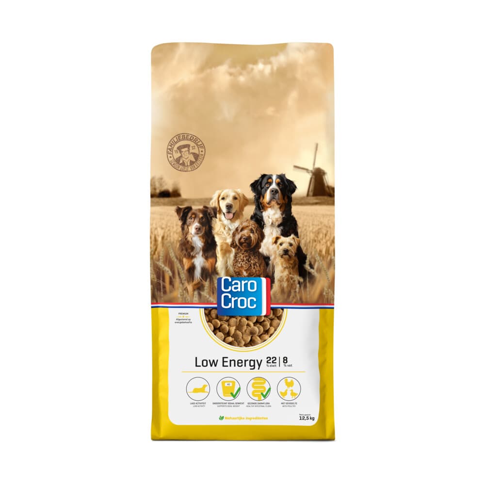 CaroCroc Hondenvoer Droog Low Energy 12,5 kg