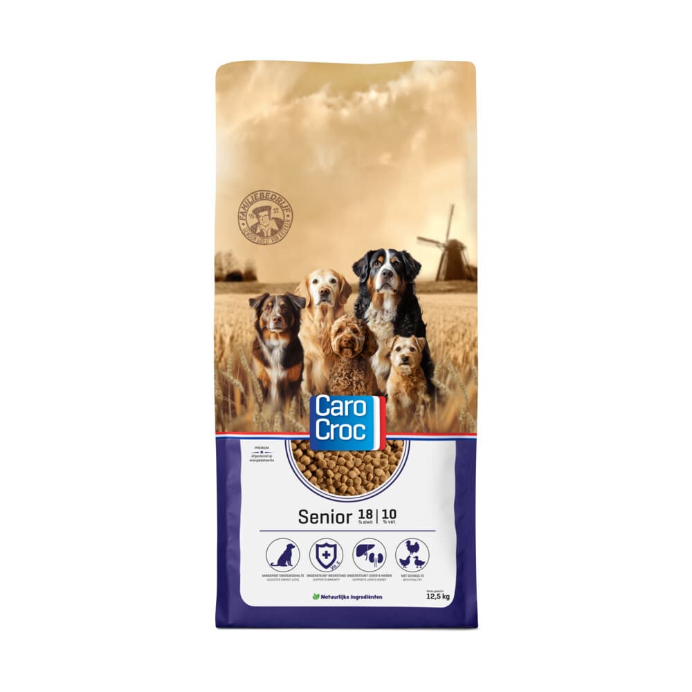 CaroCroc Hondenvoer Droog Senior 12,5 kg