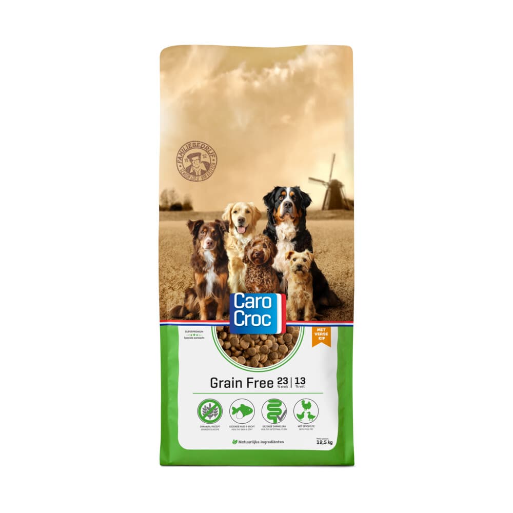 CaroCroc Hondenvoer Droog Graanvrij 12,5 kg